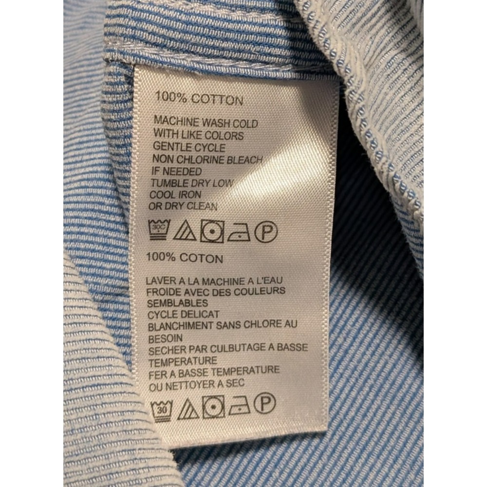 Tommy Bahama Men's Light Blue Corduroy Long Sleeve Shirt Size 1XLB - Picture 5 of 9